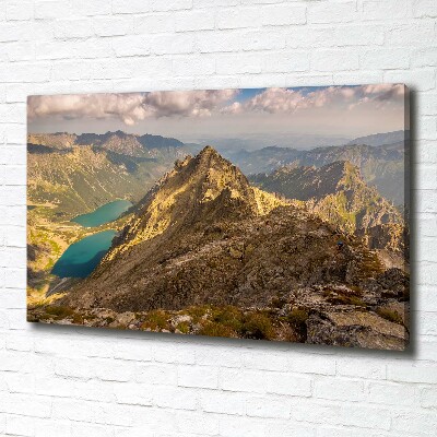 Foto quadro su tela L'occhio del mare dei Monti Tatra