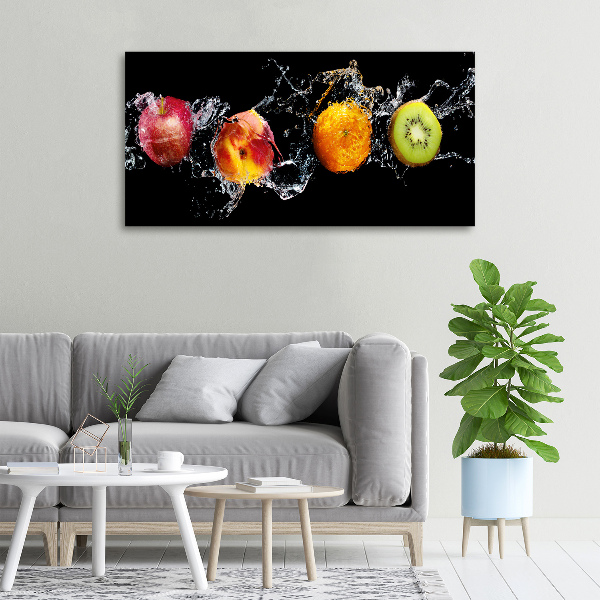 Quadro su tela Frutta e acqua