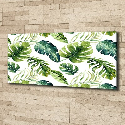 Quadro stampa su tela Foglie tropicali