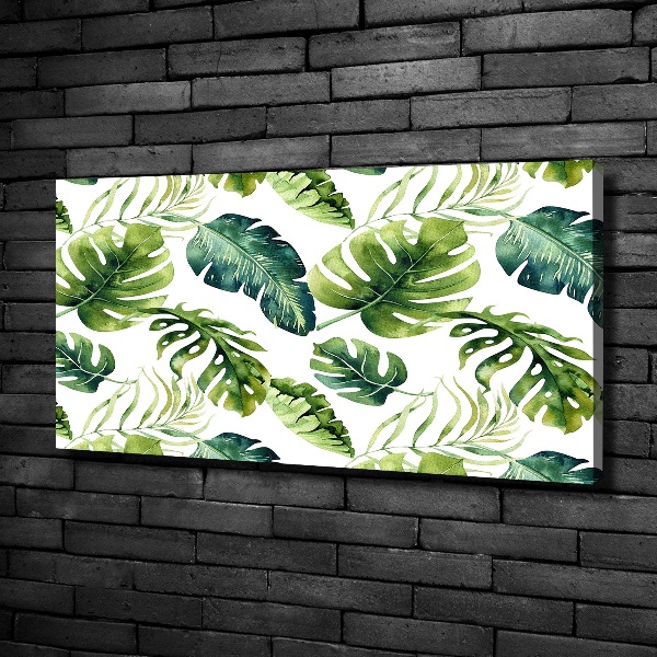 Quadro stampa su tela Foglie tropicali