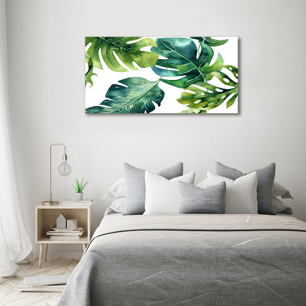 Quadro su tela Foglie tropicali