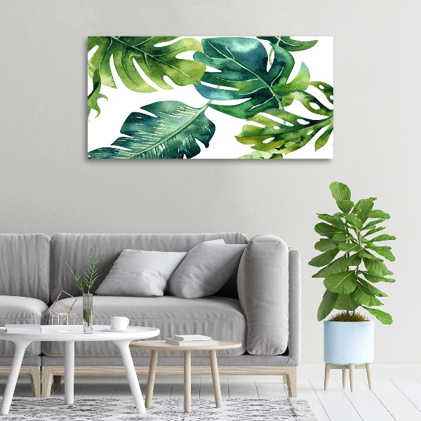 Quadro su tela Foglie tropicali