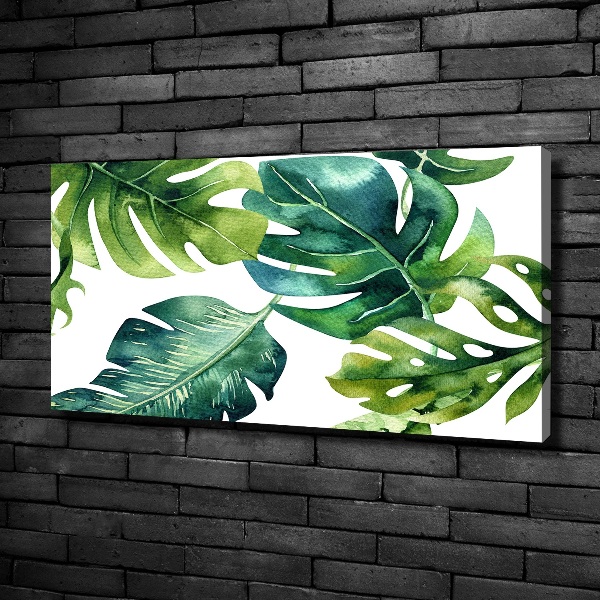 Quadro su tela Foglie tropicali