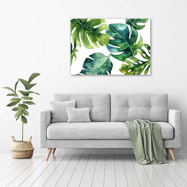 Quadro su tela Foglie tropicali