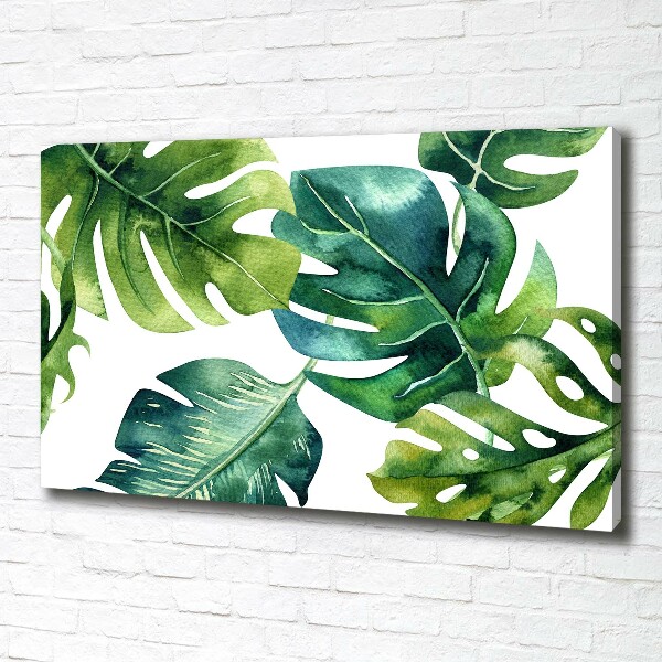 Quadro su tela Foglie tropicali