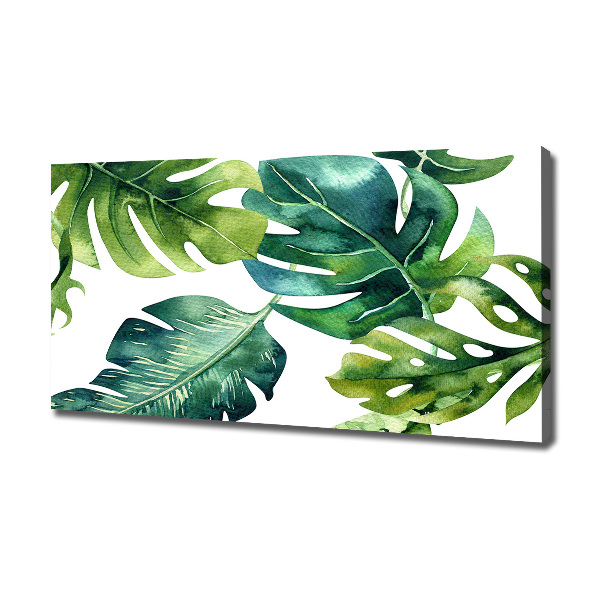 Quadro su tela Foglie tropicali