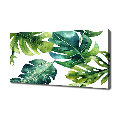 Quadro su tela Foglie tropicali
