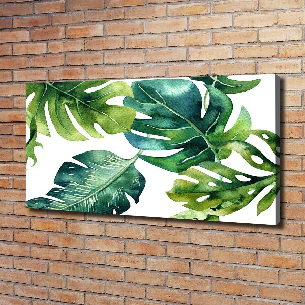 Quadro su tela Foglie tropicali