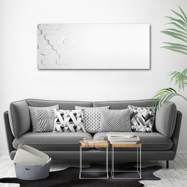 Quadro su tela Sfondo esagonale