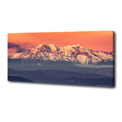 Quadro su tela Alba sui Monti Tatra