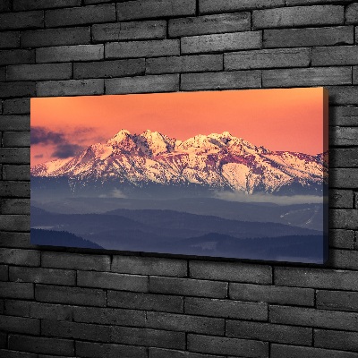 Quadro su tela Alba sui Monti Tatra