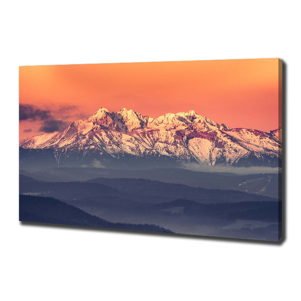 Quadro su tela Alba sui Monti Tatra