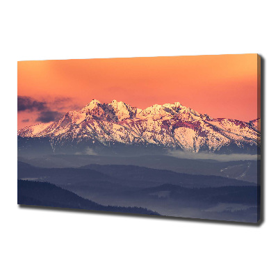 Quadro su tela Alba sui Monti Tatra