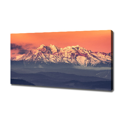Quadro su tela Alba sui Monti Tatra