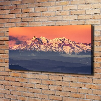 Quadro su tela Alba sui Monti Tatra
