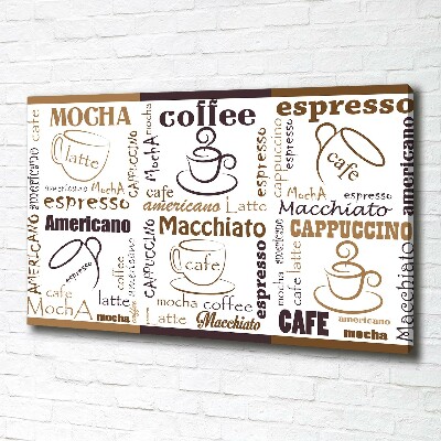 Quadro su tela È ora del caffè