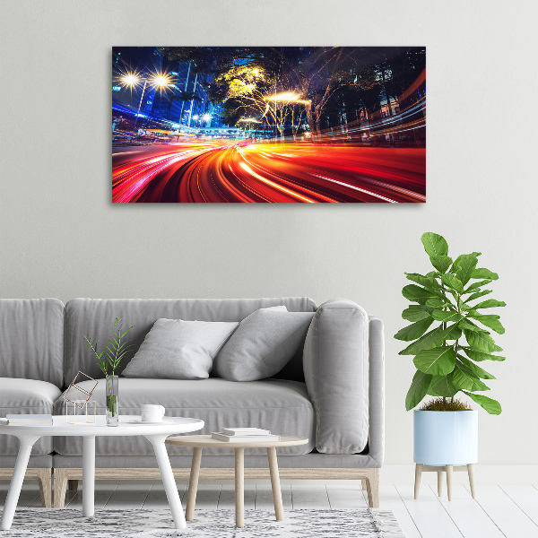 Quadro stampa su tela Velocità in città