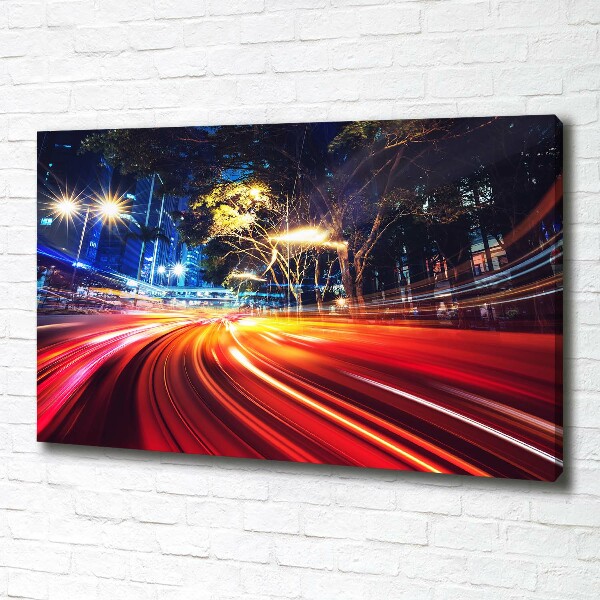 Quadro stampa su tela Velocità in città