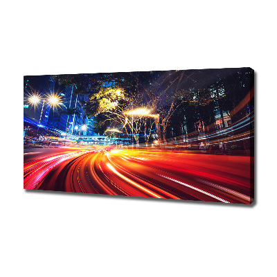 Quadro stampa su tela Velocità in città