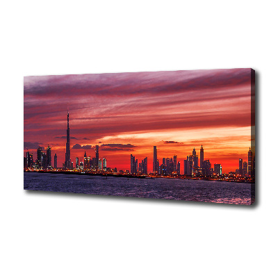 Quadro stampa su tela Tramonto Dubai