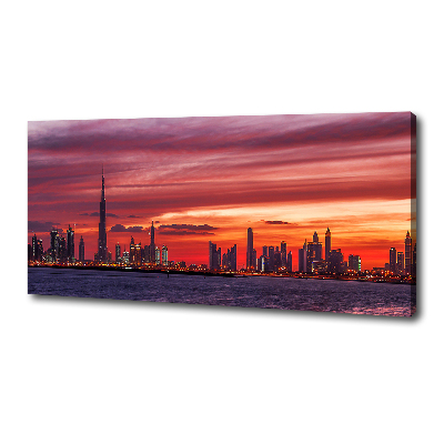 Quadro stampa su tela Tramonto Dubai