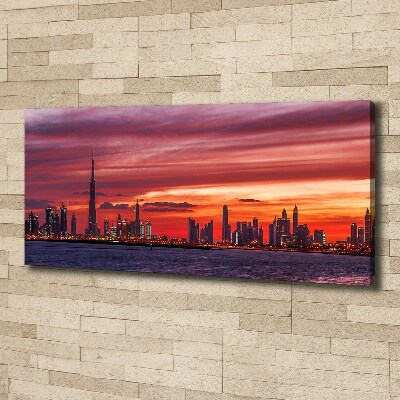 Quadro stampa su tela Tramonto Dubai