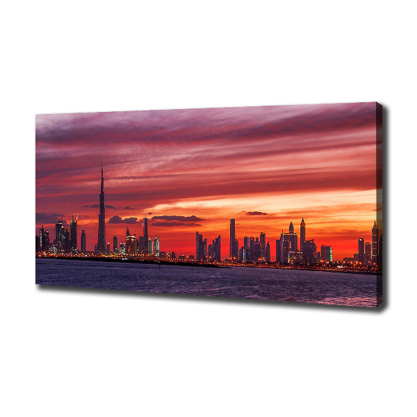 Quadro stampa su tela Tramonto Dubai