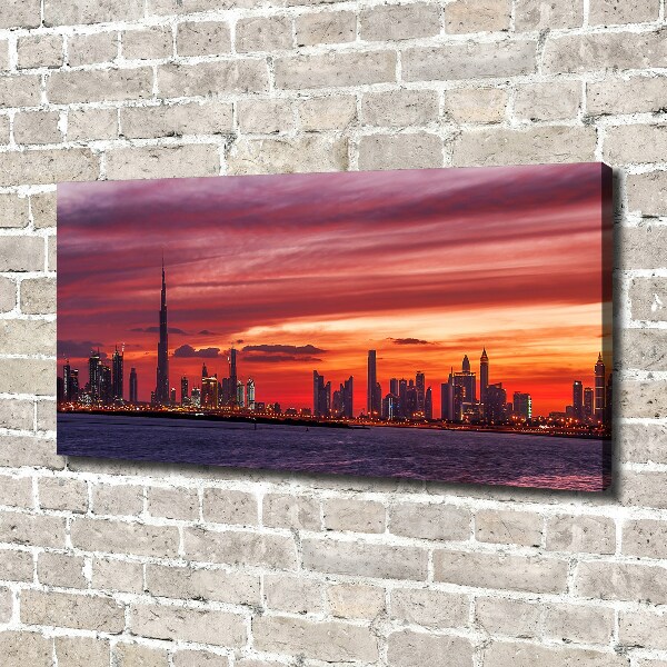 Quadro stampa su tela Tramonto Dubai