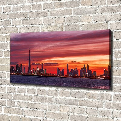 Quadro stampa su tela Tramonto Dubai