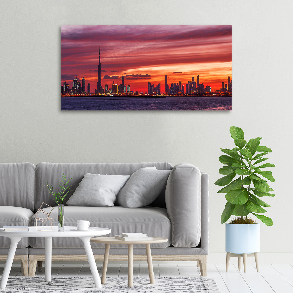 Quadro stampa su tela Tramonto Dubai