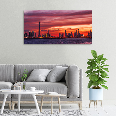 Quadro stampa su tela Tramonto Dubai
