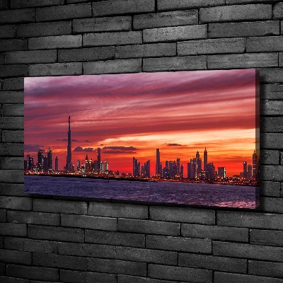 Quadro stampa su tela Tramonto Dubai