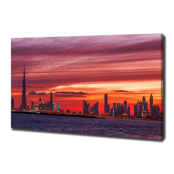Quadro stampa su tela Tramonto Dubai