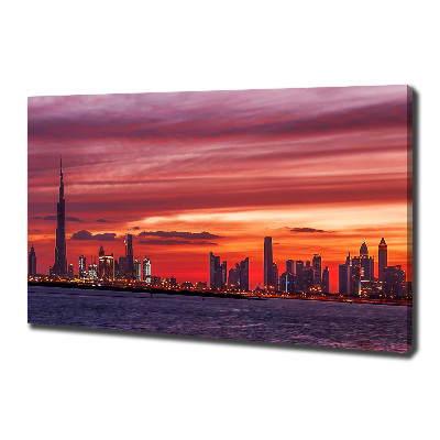 Quadro stampa su tela Tramonto Dubai