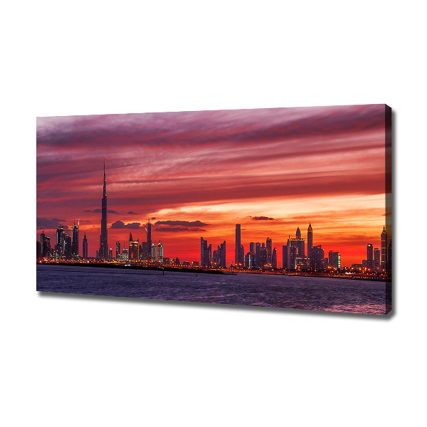 Quadro stampa su tela Tramonto Dubai