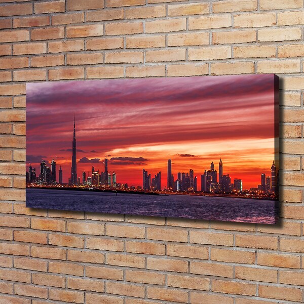 Quadro stampa su tela Tramonto Dubai