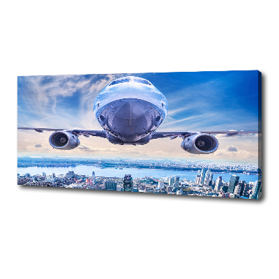 Quadro su tela Un aereo sopra la città