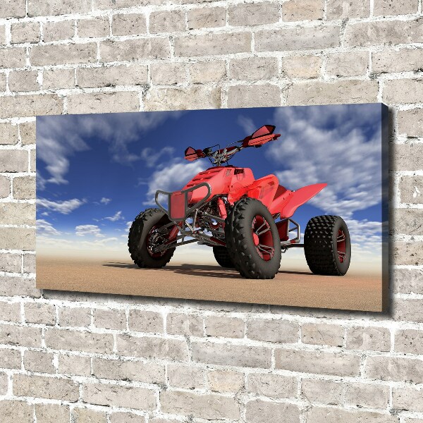 Foto quadro su tela Quad nel deserto
