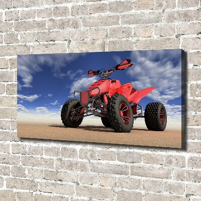 Foto quadro su tela Quad nel deserto