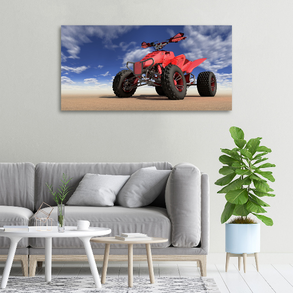 Foto quadro su tela Quad nel deserto