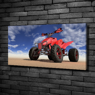 Foto quadro su tela Quad nel deserto