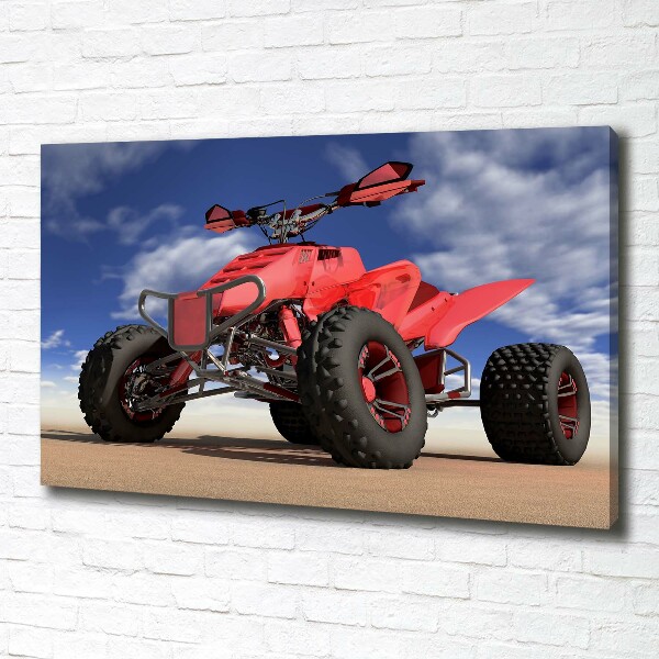 Foto quadro su tela Quad nel deserto