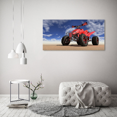 Foto quadro su tela Quad nel deserto