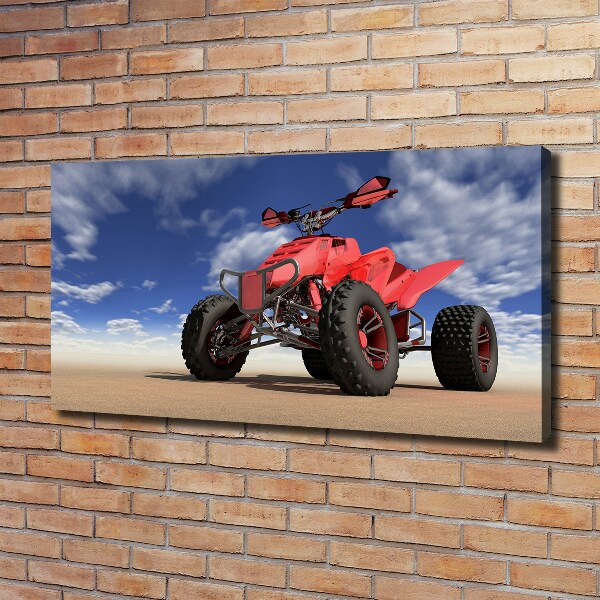 Foto quadro su tela Quad nel deserto
