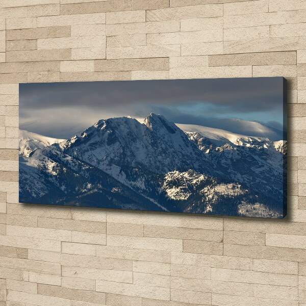 Foto quadro su tela Giewont in inverno