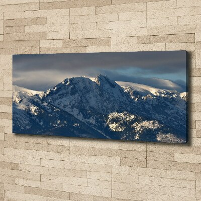 Foto quadro su tela Giewont in inverno
