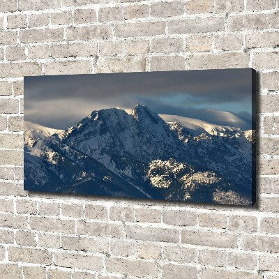 Foto quadro su tela Giewont in inverno