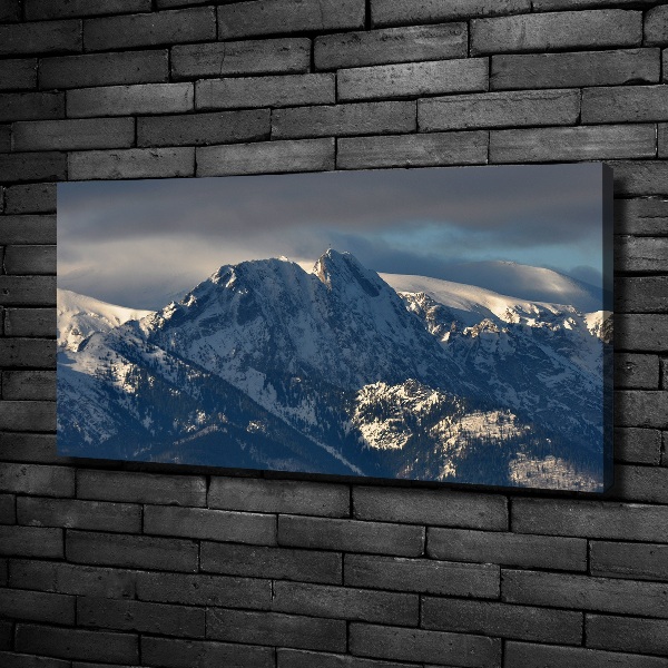 Foto quadro su tela Giewont in inverno