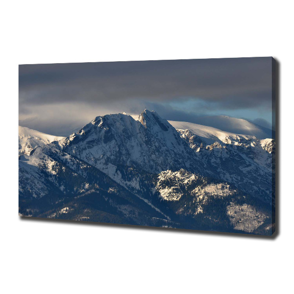 Foto quadro su tela Giewont in inverno
