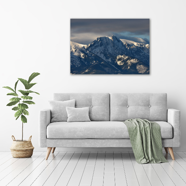 Foto quadro su tela Giewont in inverno